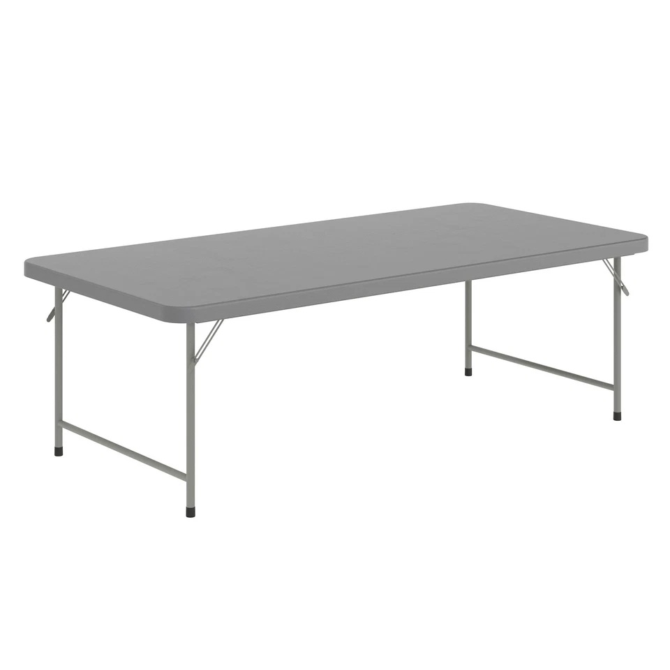 Mesa plegable de plástico gris granito para niños Paige de 4,93 pies Foto 1 de 1