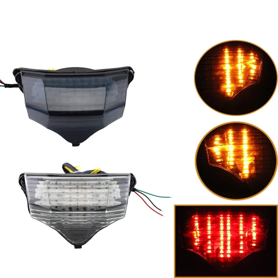 Señales de giro de freno de luz trasera LED para motocicleta Yamaha FZ600 FZ6 FAZER 2004-09 Foto 1 de 4