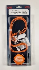 NEW QVS FIBER MULTIMODE FC TO FC PATCH CORD FDFC-2M - Picture 1 of 8