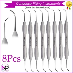 X8 Condensa Fillings Instruments Dental Composite Condenser Tool Stainless Steel - Picture 1 of 1