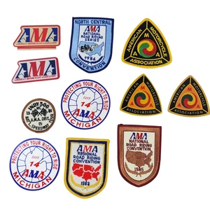 Parches adhesivos vintage de la American Motorcycle Association AMA Road Riding Indy - Imagen 1 de 6