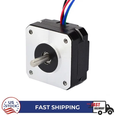 STEPPERONLINE Nema 17 0.9deg 15.6oz.in Stepper Motor 1.2A 42x21mm CNC 3D Printer - Image 1 of 4