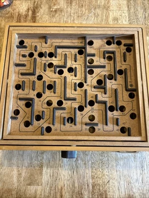 Vintage Brio Labyrinth Wooden Game Comes With Ball - Image 1 of 4