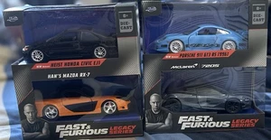 The Fast & Furious Legacy Series Jada 2-Pack (Set of 4 Diecast Cars) Brand New - Picture 1 of 6