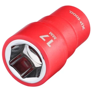 Draper XP1000 VDE Insulated Socket 3/8"D 17mm 6 Point Standard Length 17650 - Bild 1 von 2