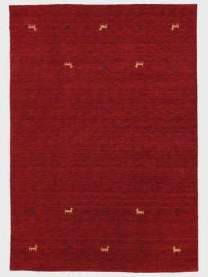 Handloom Tribal Gabbeh Red Wool Rug 8x10 ft – Area Rug Carpet for Living room - Image 1 of 4