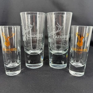 Cazadores Tequila Shot Glasses - Set of 4 - Barware Collectible Drinkware - Picture 1 of 3