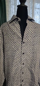 Camisa Silver Stone Para Hombre Grande Azul Blanco Manga Larga Calce Moderno Abotonada - Imagen 1 de 12