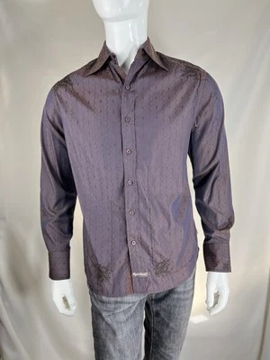 Vintage English Laundry Maroon Gentleman’s Shirt Eye Turning Design Size Small - Image 1 of 4