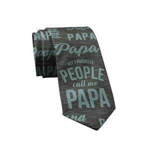 My Favorite People Call me Papa Necktie Funny Ties Mens Novelty Neckties for - Picture 1 of 9
