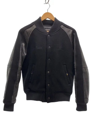 Chaqueta de estadio NEIGHBORHOOD, talla pequeña, lana, negra, color liso, BEFR-JK-01 Foto 1 de 4