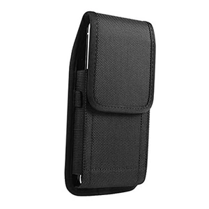 Cell Phone Holsters Vertical Nylon Belt Pouch for Men Compatible for Large - Photo 1 sur 8