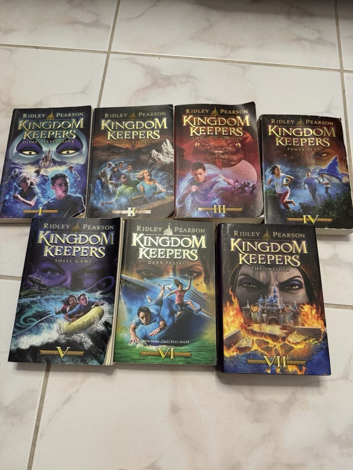 Lot of 7 Disney Kingdom Keepers Books Complete Set 1-7 Ridley Pearson - Image 1 of 3