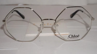 Gafas CHLOE nuevas plateadas hexagonales CH0022O 006 53 20 140 Foto 1 de 4