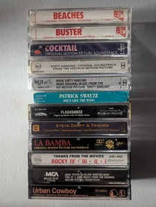 80s SOUNDTRACK Cassette Lot: Dirty Dancing, Flashdance, Rocky, Urban Cowboy + 8 - Picture 1 of 24