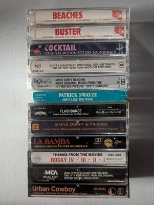 80s SOUNDTRACK Cassette Lot: Dirty Dancing, Flashdance, Rocky, Urban Cowboy + 8 - Image 1 of 4
