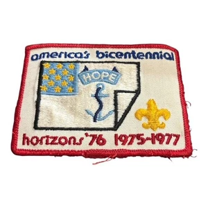 Horizons '76 Boy Scout Camp Patch America's Bicentennial 1975-1977 BSA - Picture 1 of 2