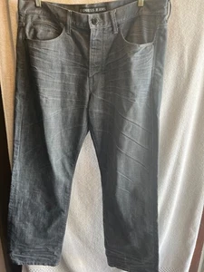 Express Jeans Size 36x30 Mens Gray Denim Born/Bred - Foto 1 di 5