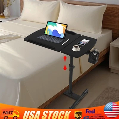 Suporte de mesa para laptop ângulo altura ajustável carrinho rolante sobre cama hospital - Imagem 1 de 4