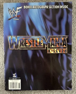 WWF WWE Wrestlemania X-Seven 17 Event Program Magazine 2001 Edizione da Collezione - Foto 1 di 7