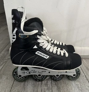 Bauer Rollerblades InLine Hockey Adults One Up Tuik Performance Shoe 13.5 - Picture 1 of 4