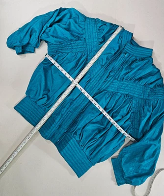 Abraxas Vtg Deep Teal 2-pc Leisure Jacket and Pant w/matching lining Foto 1 de 4