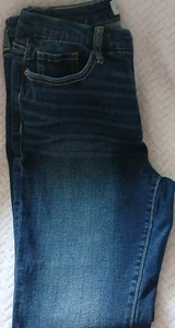 Pantalones de mezclilla ajustados BKE para mujer talla 27 × 31,5 Gabby con curvas tiro alto lavado oscuro - Imagen 1 de 24