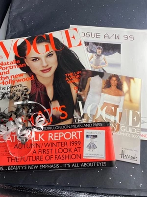 VOGUE MAGAZINE 1999 August & Catwalk supp &Fashion Guide & band  FREE GIFT WRAP - Image 1 of 4