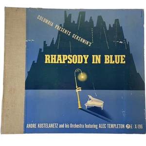 George Gershwin Rhapsody in Blue 2×78 RPM Album Columbia Masterworks X-196 1942 - Bild 1 von 12