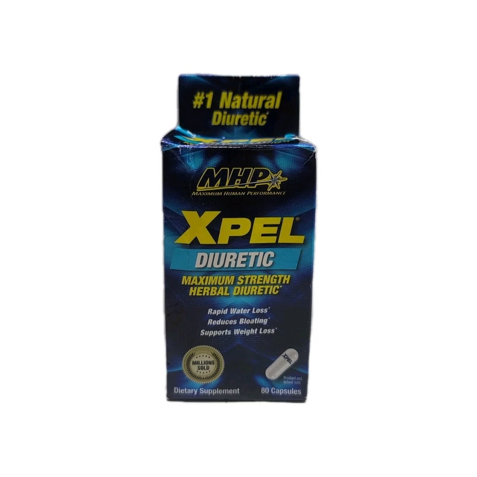 MHP XPEL Maximum Strength Herbal Diurético Perda de Água Definição 80 Cápsulas 12/26 - Imagem 1 de 4