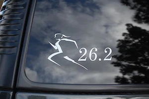 26.2 Marathon Girl Womens (V29) Vinyl Sticker Decal Jogging Running shoes Run - Picture 1 of 1
