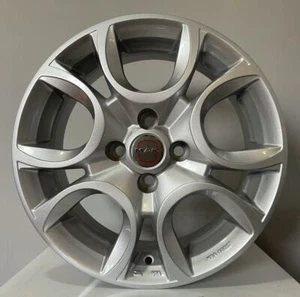 4 Jantes en Alliage Compatible Fiat Panda 500 Punto Bravo De 15 " Nouveaux Ita - Photo 1 sur 6
