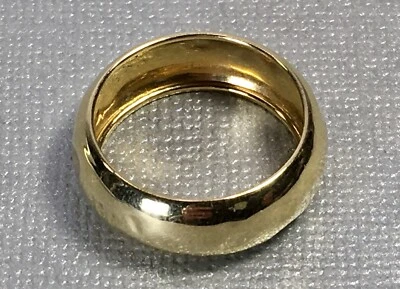Anillo Milor Italia Oro Amarillo 18K Cúpula Banda Talla 8 Peso 1,2 Gramos LEER Foto 1 de 4