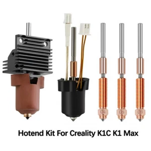 3D Drucker for Creality K1 K1C/K1 Max Heizblock Hotend Kit Gehärteter Stahl Düse - Afbeelding 1 van 24