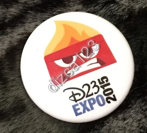 Disney D23 Exclusive Inside Out Button Anger Only - Picture 1 of 1