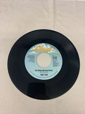 Tiny Tim “The Hicky On Your Neck/Tip Toe To The Gas Pumps” 7” 45 RPM Clouds 1979 - Image 1 of 4