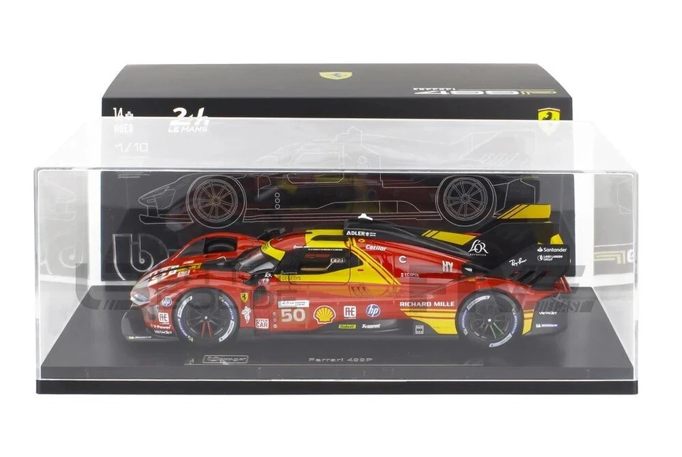Bburago 16312/BV Ferrari 499P 3.0L Turbo V6 – Winner 24h Le Mans 2024  1/18 - Photo 1/1