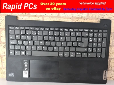 Lenovo IdeaPad 3 15ADA05 3-15IML05 Keyboard Palmrest Top Cover UK 5CB0X57447 - Image 1 of 4