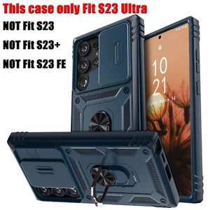 Funda Ultra Antigolpes Para Samsung Galaxy S23, Anillo Magnético Soporte Cubierta Azul - Imagen 1 de 16