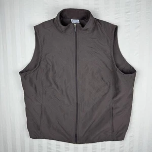 Columbia Vest Womens Size 1X Brown Quilted Fleece Full Zip Lined Lightweight - Picture 1 of 9