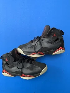 Nike Air Jordan True Flight Black Red Anthracite Grey Shoes 342964-002 Size 10.5 - Picture 1 of 6
