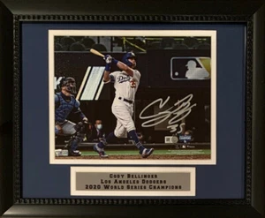 Cody Bellinger Autographed Dodgers 2020 World Series 8x10 Framed Photo Fanatics - Picture 1 of 2