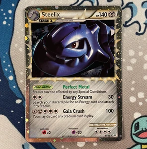 Steelix Prime 87/95 Ultra Rare Holo HGSS Unleashed Pokemon Card 2010 LP/MP - Picture 1 of 5