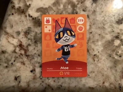 MOE 273 Animal Crossing Amiibo Authentic Nintendo Mint Card From Series 3