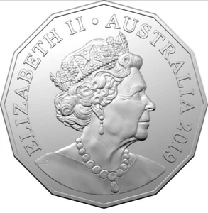🔥2019 Australian Fifty Cents 50c Coin- JC Effigy- Circulated Nice Condition🔥 - Picture 1 of 3