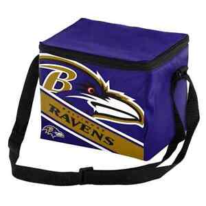 Baltimore Ravens Insulated soft side Lunch Bag Sports Cooler Striped Logo NEW