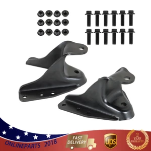 For Ford F250 F350 Rear Leaf Spring Forward Shackle Bracket Hanger 2pc 722-013 - Picture 1 of 10