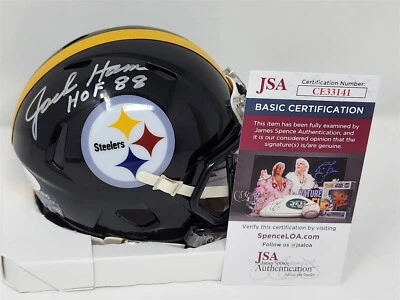 JACK HAM signed STEELERS mini helmet JSA COA - Image 1 of 3