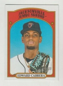 (8) Edward Cabrera 2021 TOPPS HERITAGE MINORS ROOKIE LOT #52 JUMBO SHRIMP - Picture 1 of 1