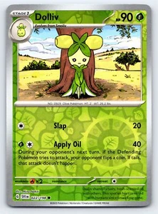 Dolliv 022/198 Reverse Holo Scarlet & Violet Pokemon Card - NM Near Mint - Picture 1 of 5